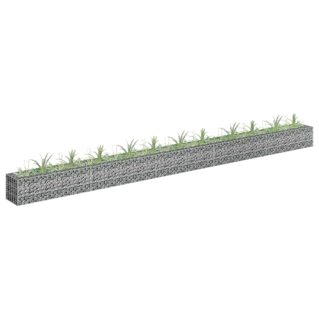 gabion-højbed 450x30x30 cm galvaniseret stål
