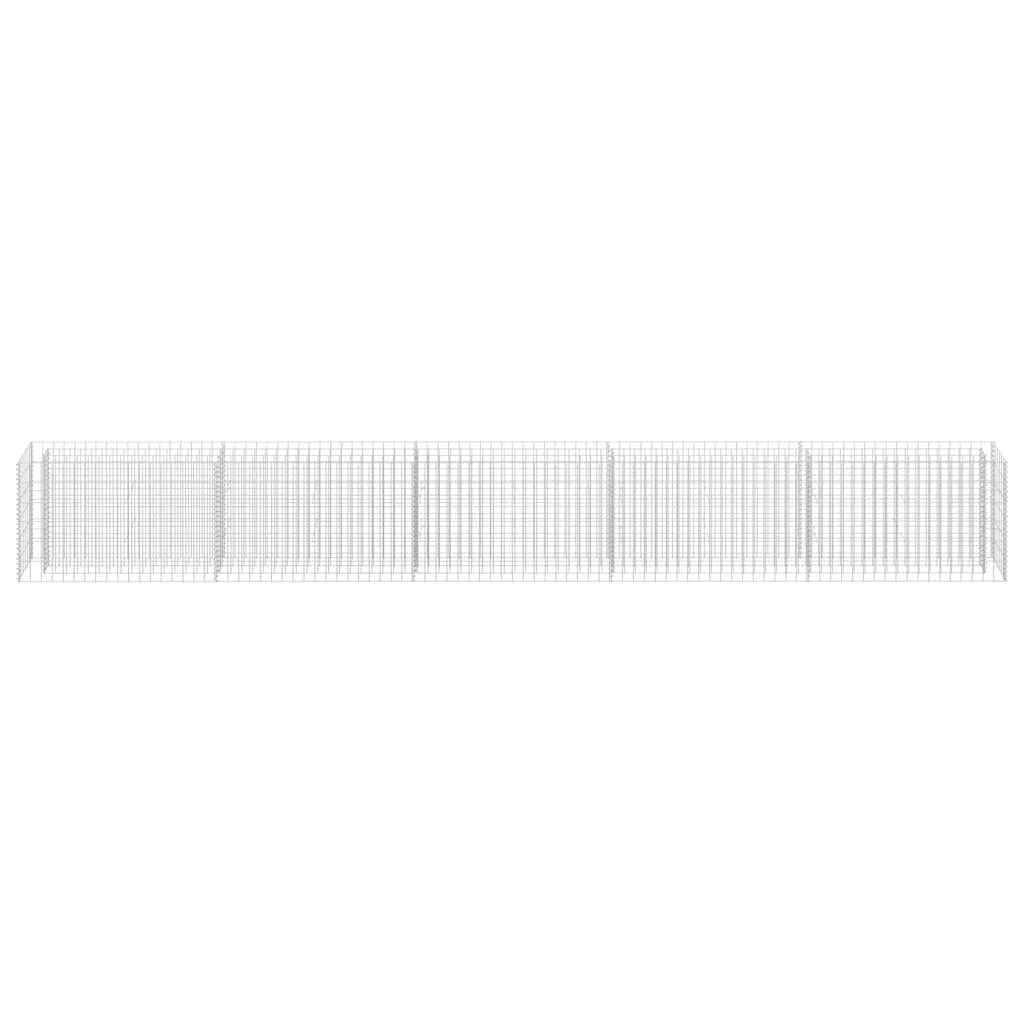 gabion-højbed 450x30x60 cm galvaniseret stål