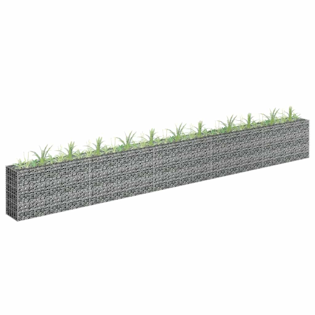 gabion-højbed 450x30x60 cm galvaniseret stål