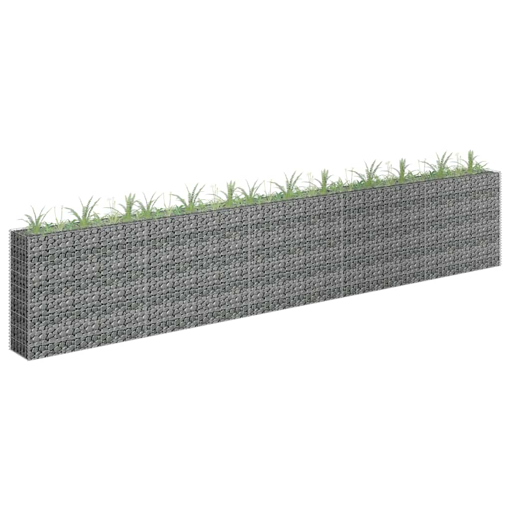 gabion-højbed 450x30x90 cm galvaniseret stål
