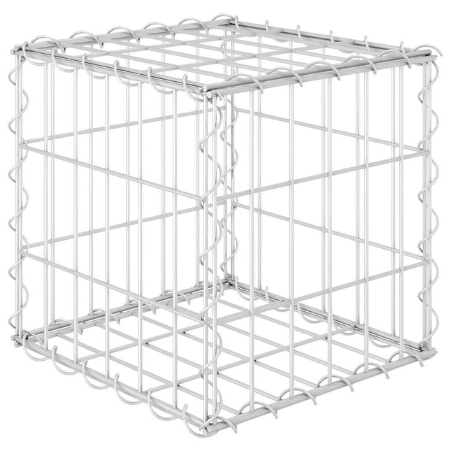 gabion-højbed 30x30x30 cm kubeformet stål