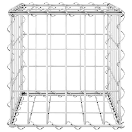 gabion-højbed 30x30x30 cm kubeformet stål