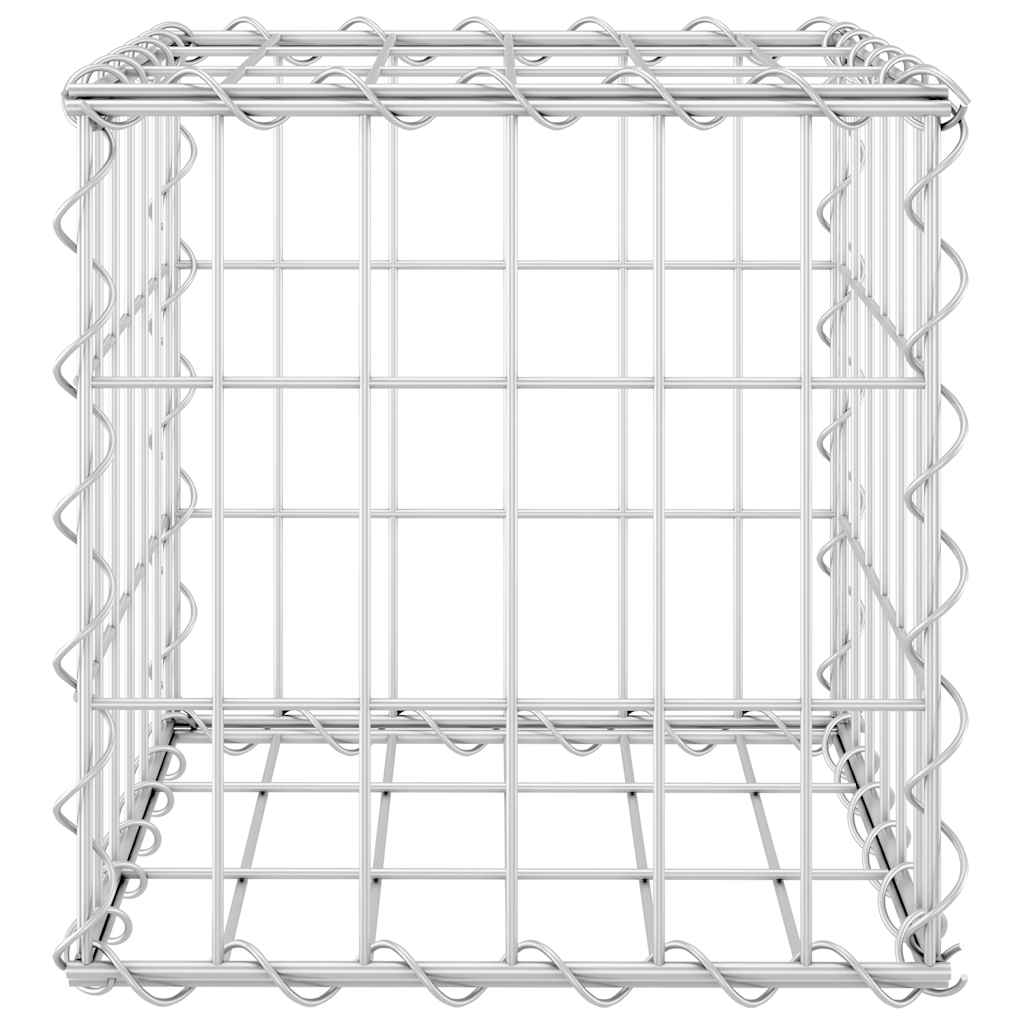 gabion-højbed 30x30x30 cm kubeformet stål