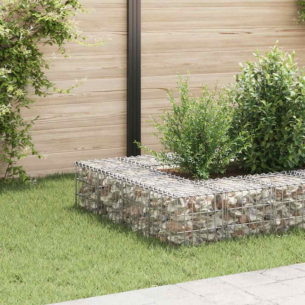 Gabion-højbed 30x30x30 Cm Kubeformet Stål - Vidaxl