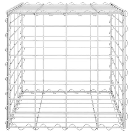 gabion-plantekasse 40x40x40 cm kubeformet stål