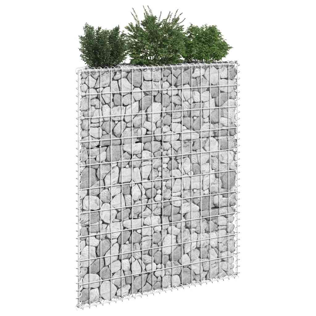gabion-højbed 80x20x100 cm trapezformet galvaniseret stål