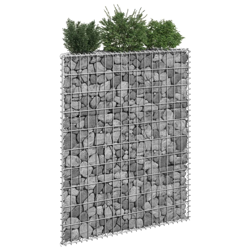 gabion-højbed 80x20x100 cm trapezformet galvaniseret stål