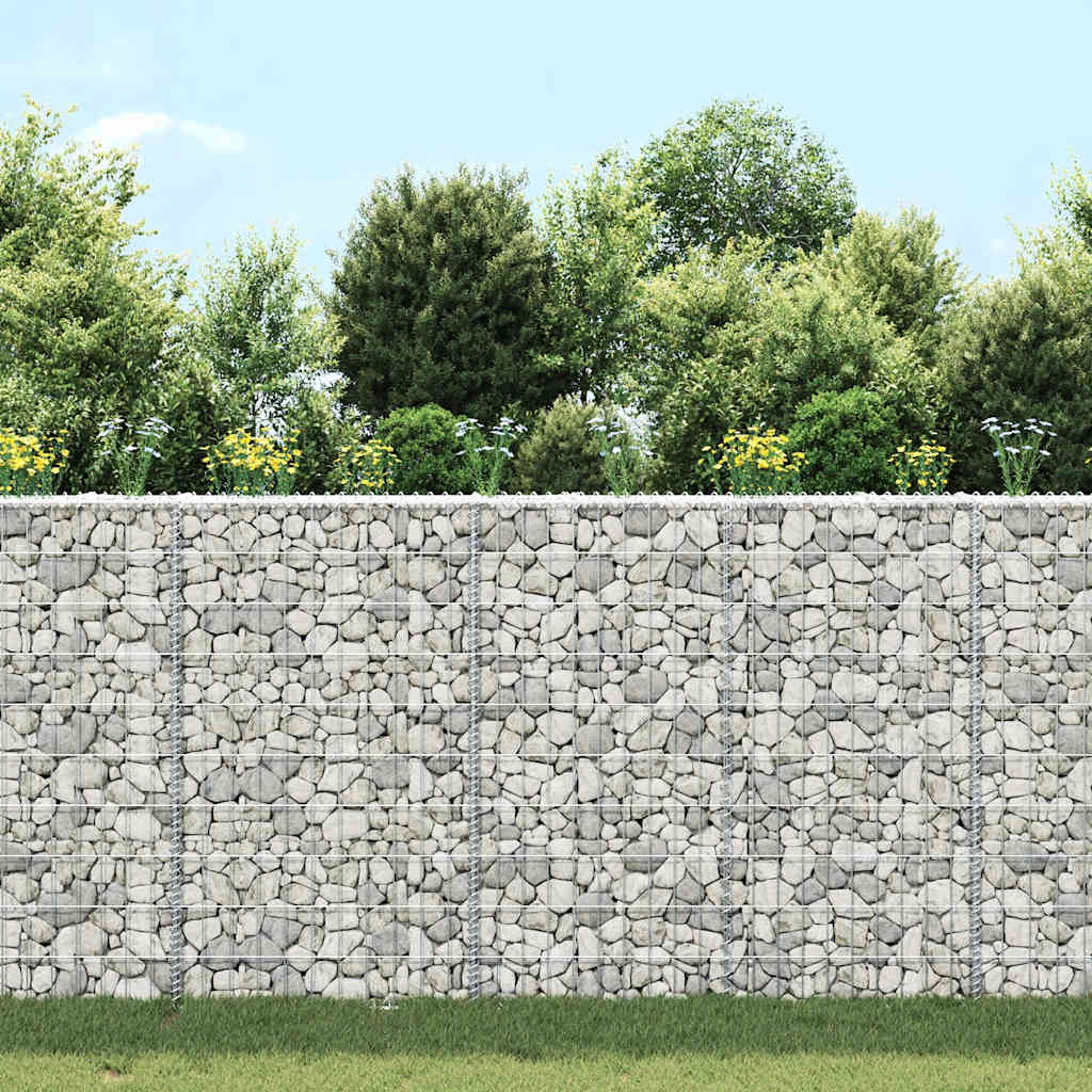 gabion-højbed 100x20x100 cm trapezformet galvaniseret stål