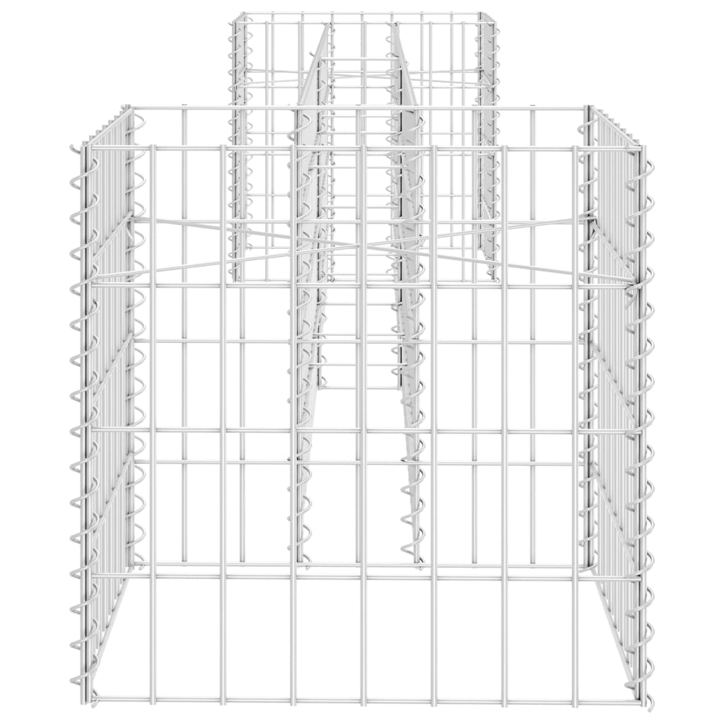 H-formet gabion-plantekasse 260x40x40 cm stål