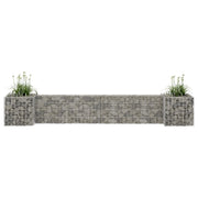 H-formet gabion-plantekasse 260x40x40 cm stål