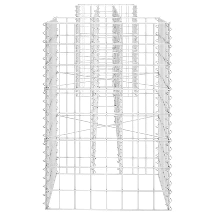 H-formet gabion-plantekasse 260x40x60 cm stål