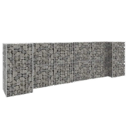 H-formet gabion-plantekasse 260x40x80 cm stål