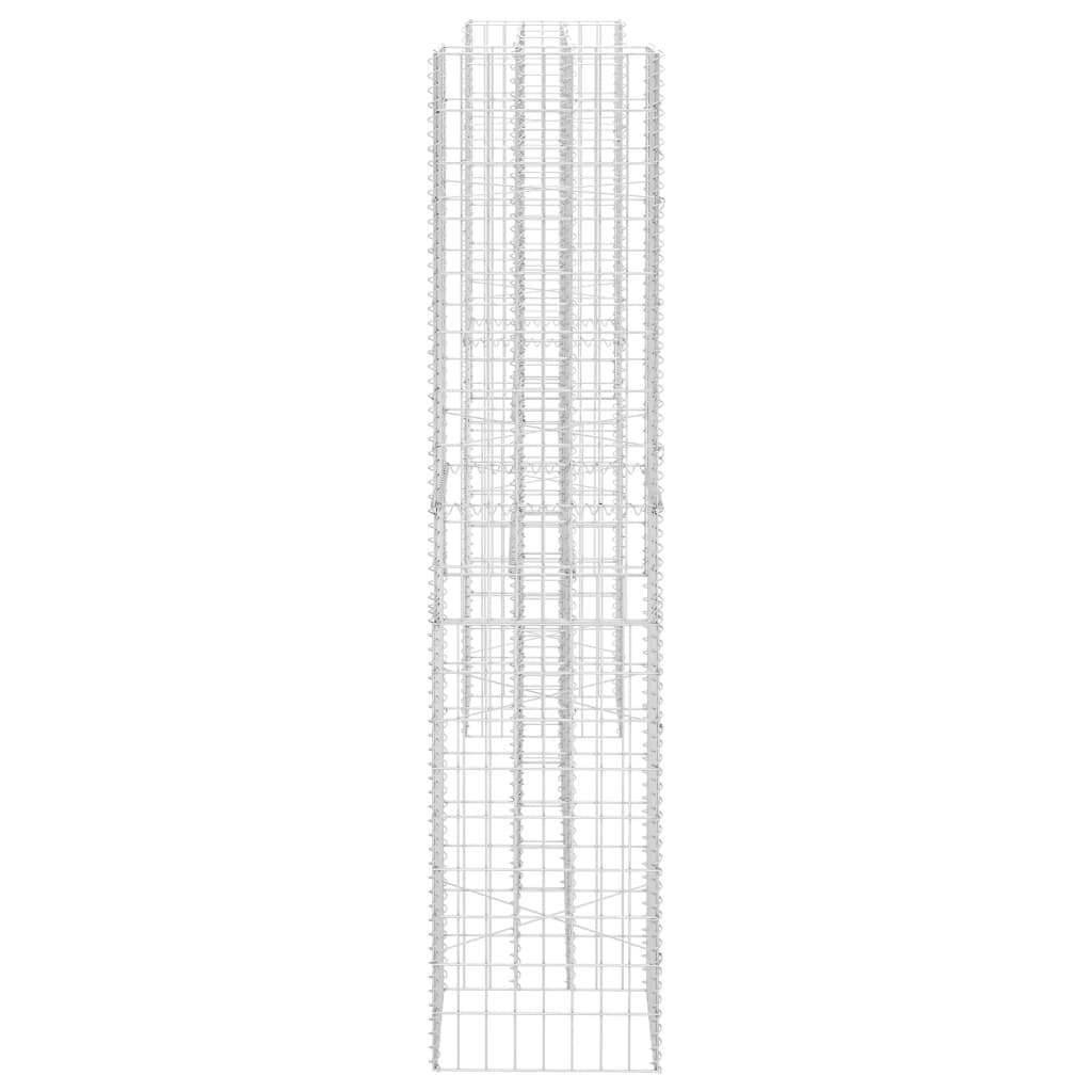 H-formet gabion-plantekasse 260x40x180 cm stål