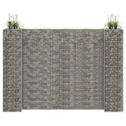 H-formet gabion-plantekasse 260x40x200 cm stål