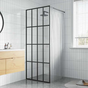 bruseafskærmning 90x195 cm hærdet glas klart