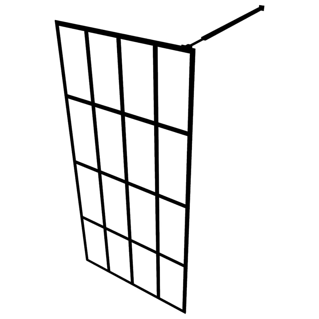 bruseafskærmning 140x195 cm hærdet glas klart