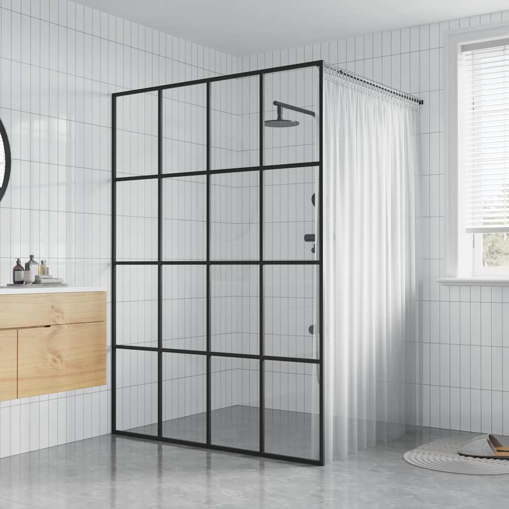 bruseafskærmning 140x195 cm hærdet glas klart