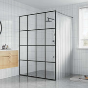 bruseafskærmning 140x195 cm hærdet glas klart