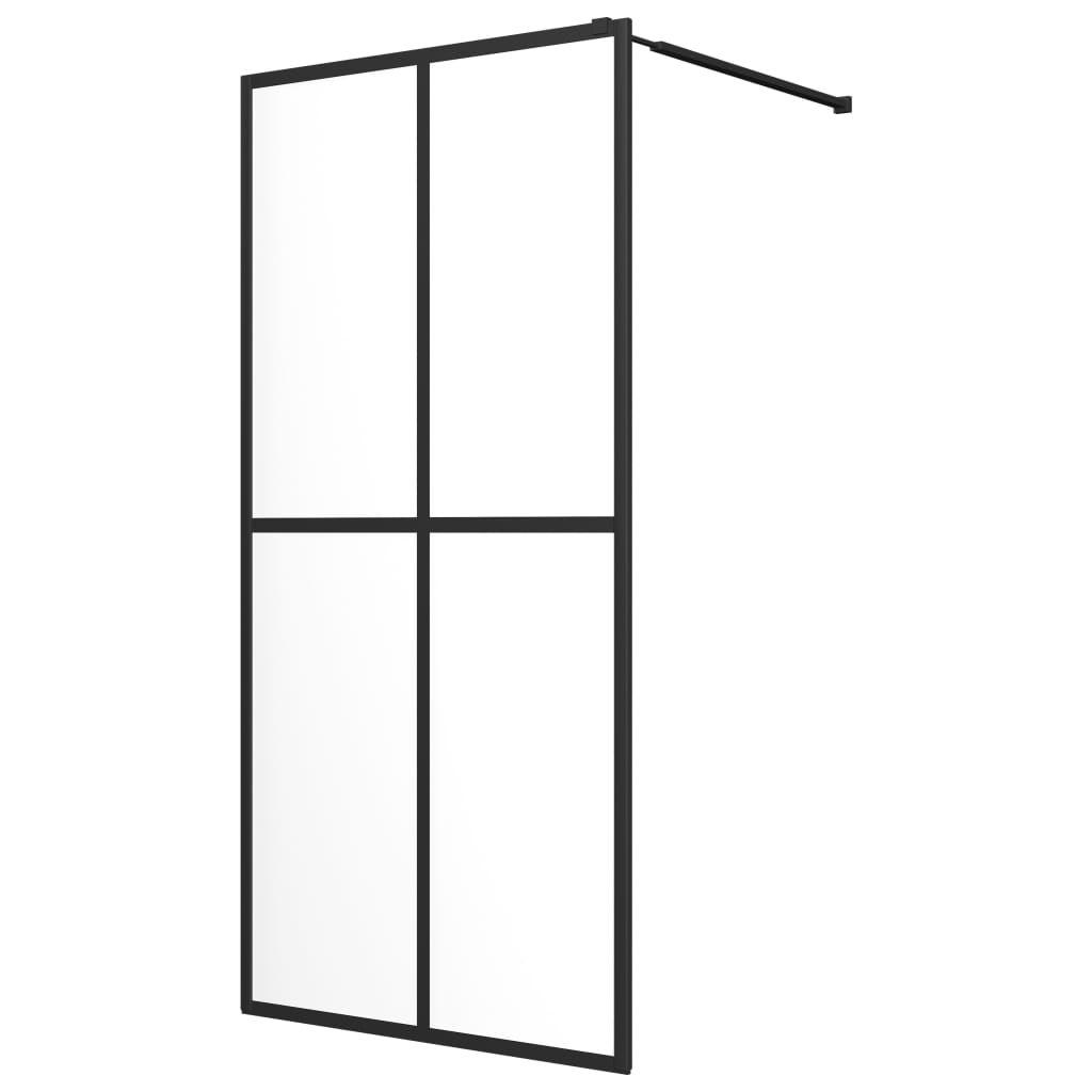 bruseafskærmning 90x195 cm hærdet glas klart