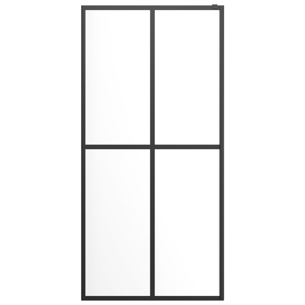 bruseafskærmning 90x195 cm hærdet glas klart