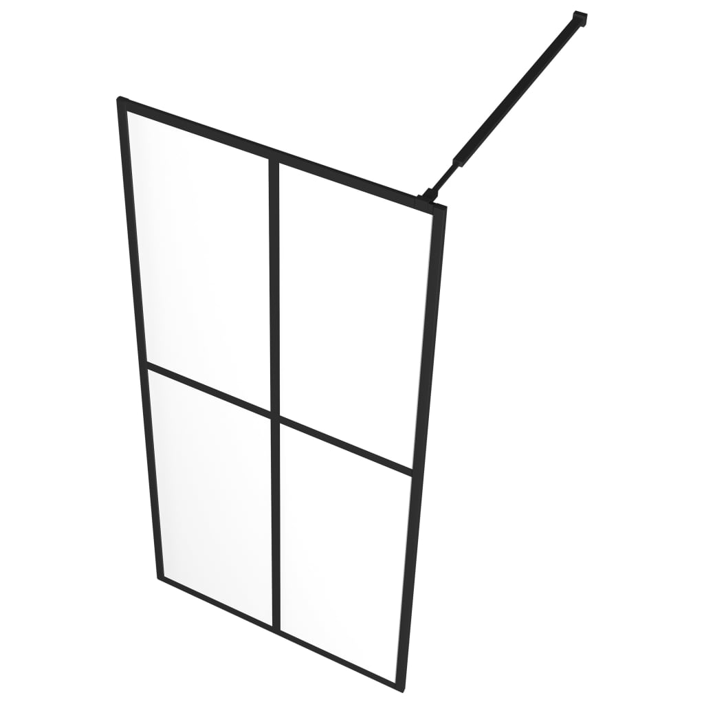 bruseafskærmning 90x195 cm hærdet glas klart