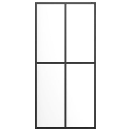 bruseafskærmning 100x195 cm hærdet glas klart