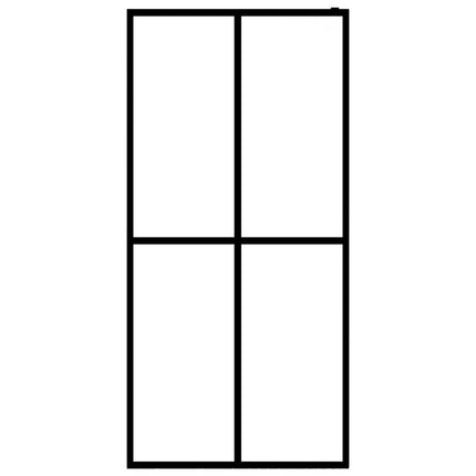 bruseafskærmning 80x195 cm hærdet glas matteret