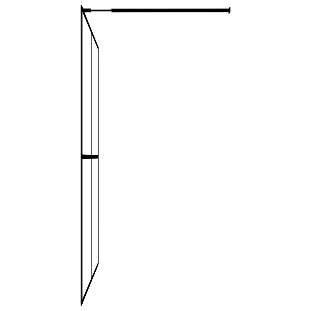 bruseafskærmning 118x190 cm hærdet glas matteret