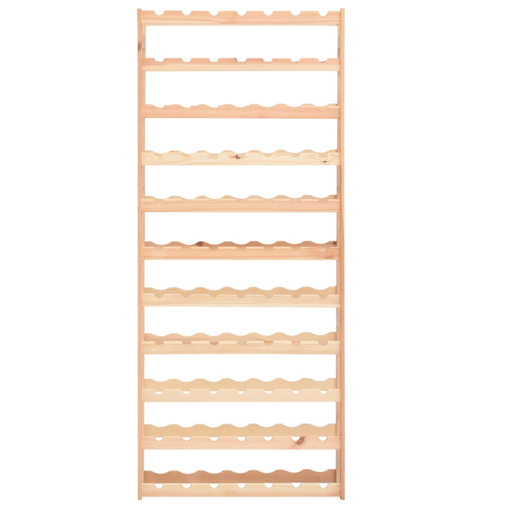 vinreol til 77 flasker fyrretræ