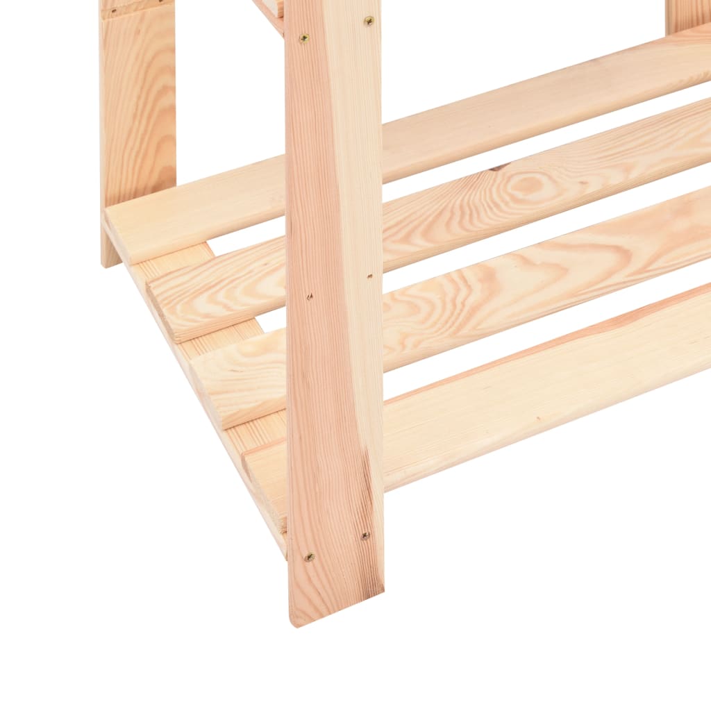 reol i 5 niveauer 80 x 38 x 170 cm massivt fyrretræ 250 kg