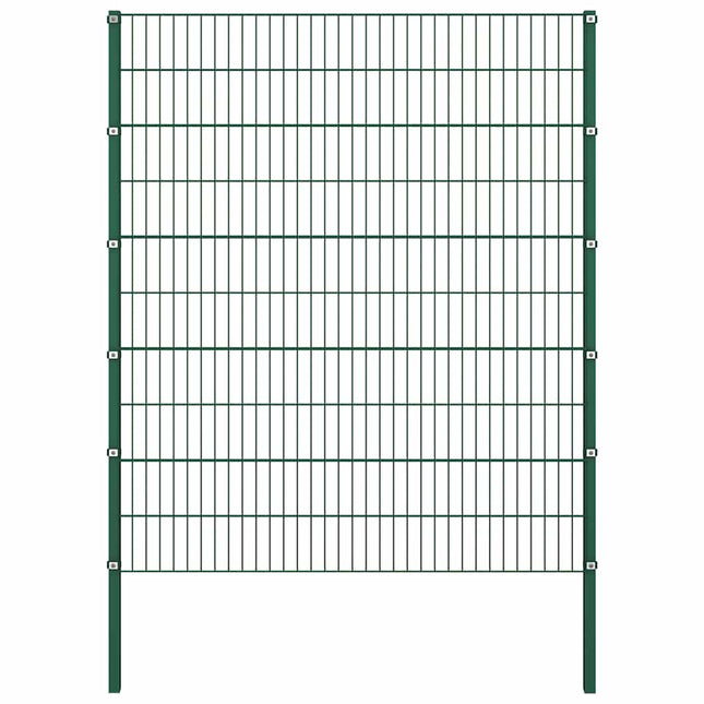 hegnspanel med stolper jern 867x200 cm grøn