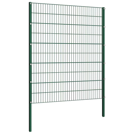 hegnspanel med stolper jern 1040x200 cm grøn
