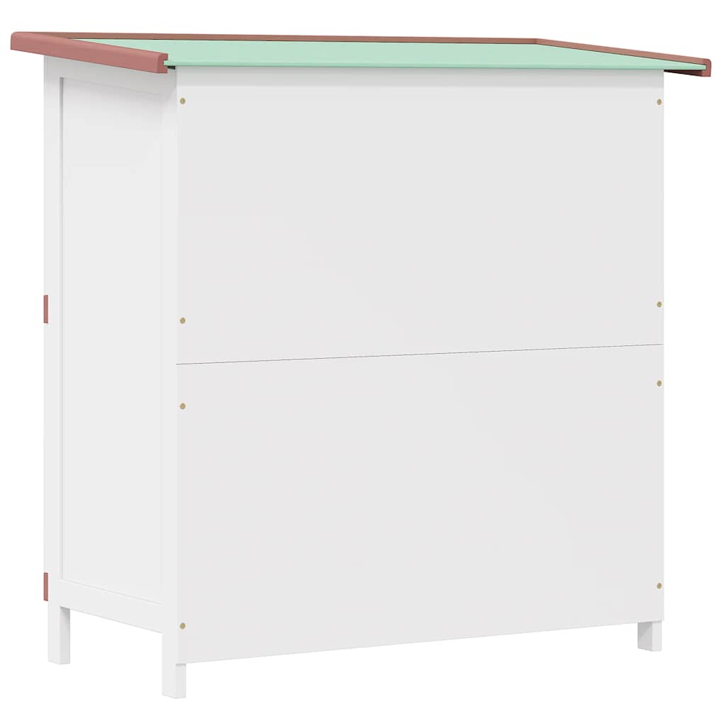 udendørs kaninbur 4 døre træ brun