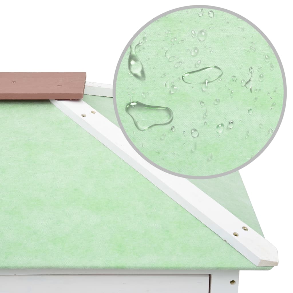 kæledyrsbur med to etager træ brun