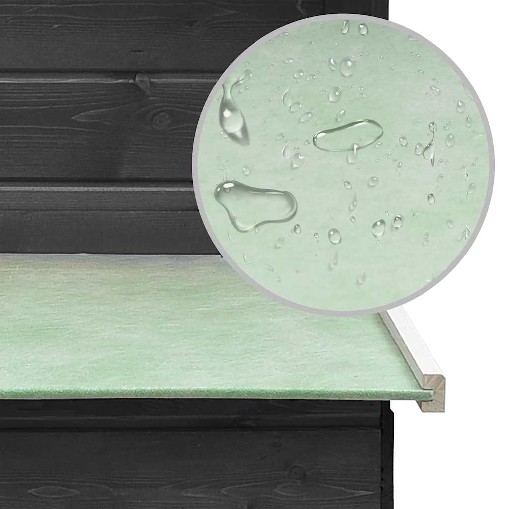 hønsehus 170x81x110 cm massivt fyrretræ og grantræ grå