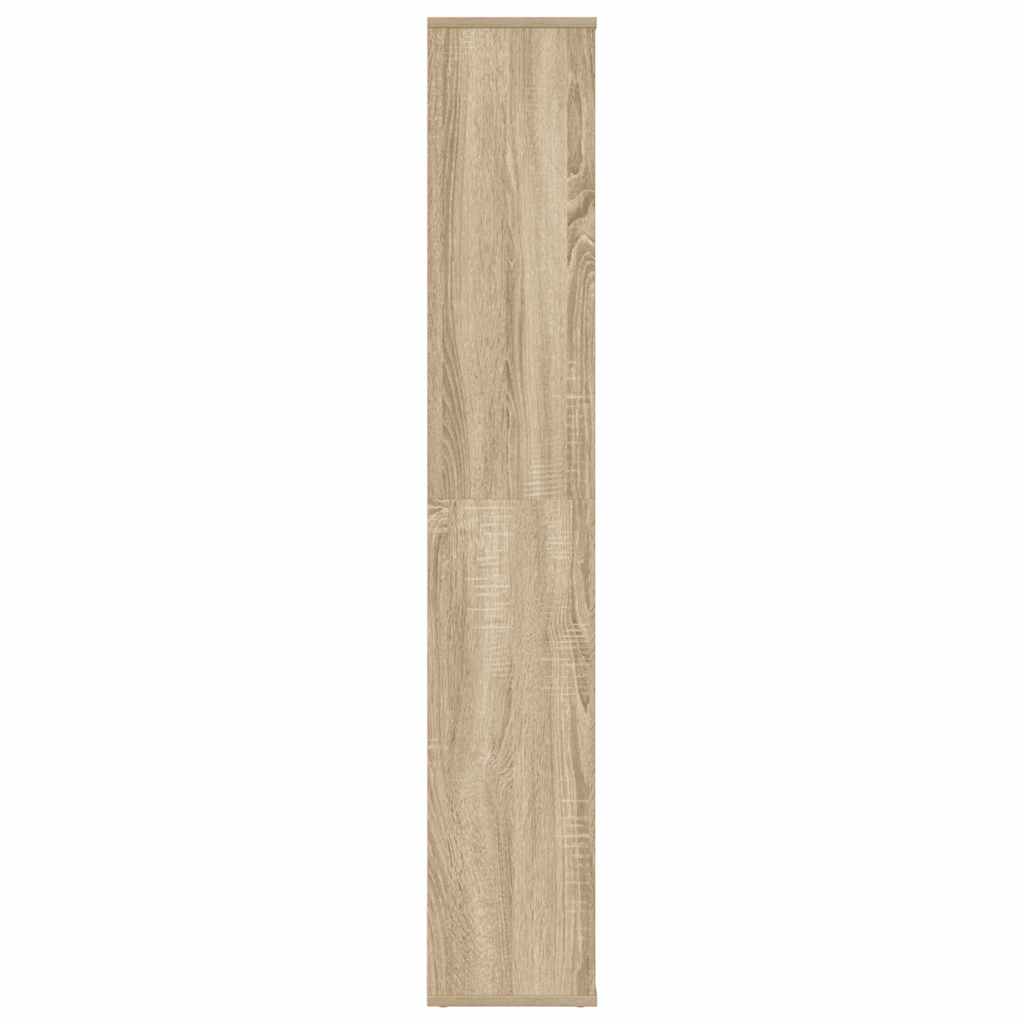 rumdeler/bogreol 100x24x140 cm konstrueret træ sonoma-eg