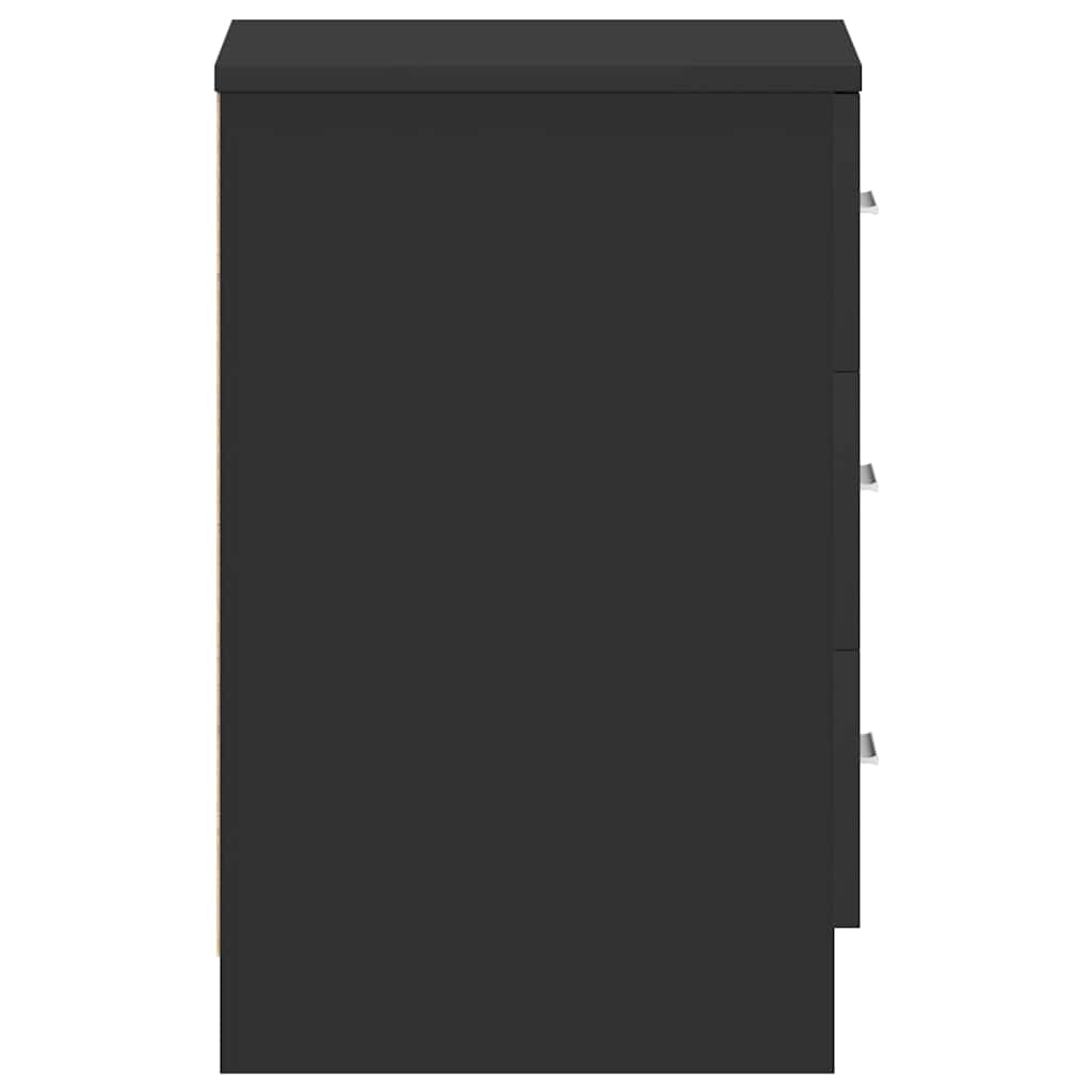 sengebord 38x35x56 cm konstrueret træ sort