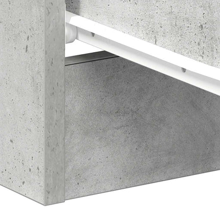 sengebord 38x35x56 cm konstrueret træ betongrå