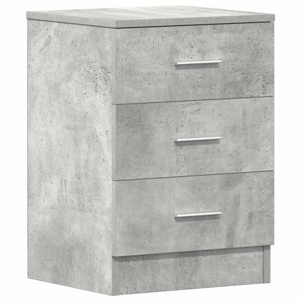 sengeborde 2 stk. 38x35x56 cm konstrueret træ betongrå