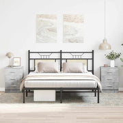 sengeborde 2 stk. 38x35x56 cm konstrueret træ betongrå