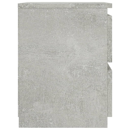 sengebord 30x30x40 cm konstrueret træ betongrå