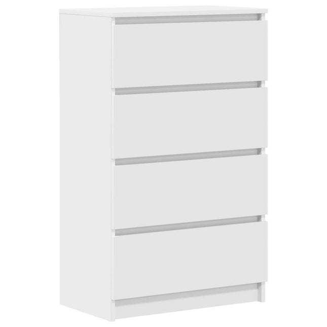 skænk 60x35x98,5 cm konstrueret træ hvid