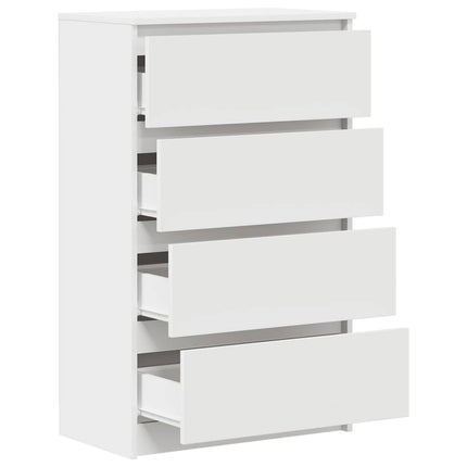 skænk 60x35x98,5 cm konstrueret træ hvid