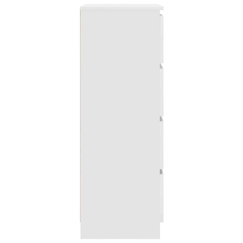 skænk 60x35x98,5 cm konstrueret træ hvid