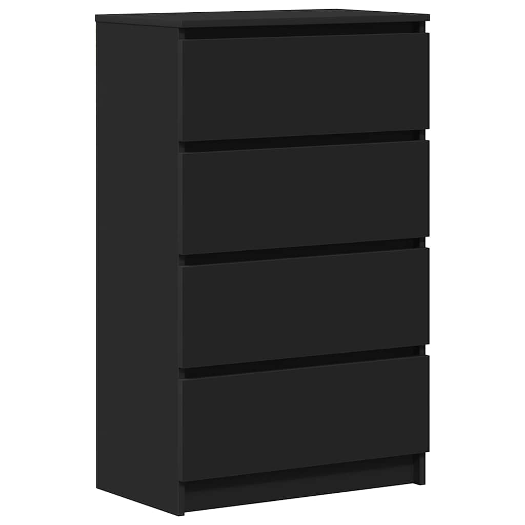 skænk 60x35x98,5 cm konstrueret træ sort