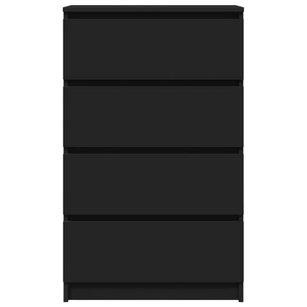 skænk 60x35x98,5 cm konstrueret træ sort