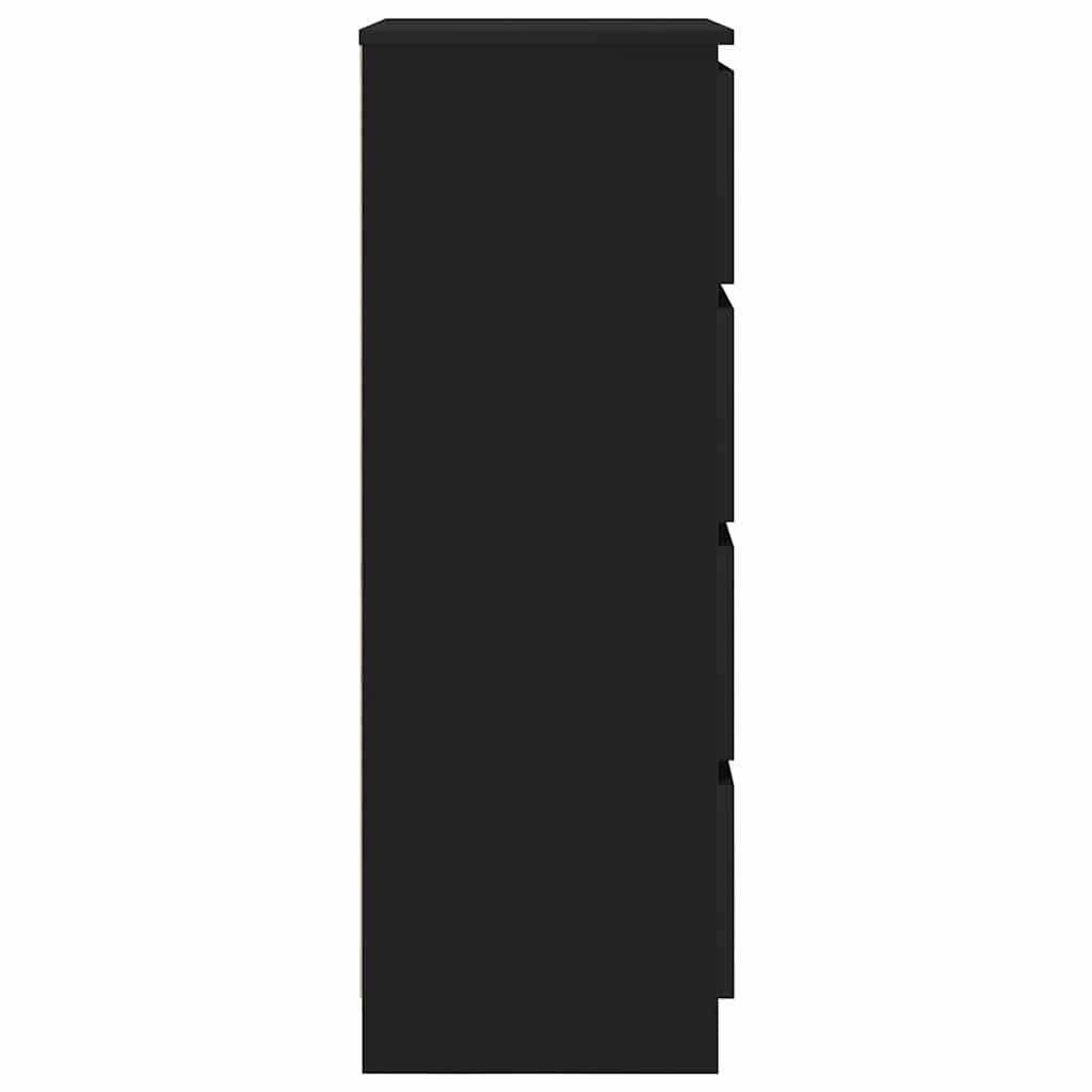 skænk 60x35x98,5 cm konstrueret træ sort