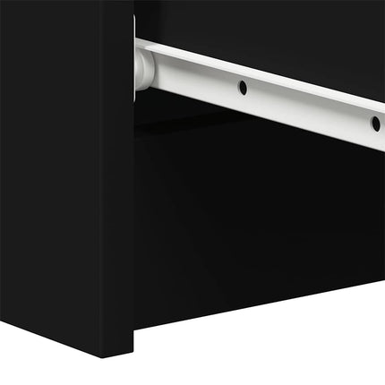 skænk 60x35x98,5 cm konstrueret træ sort