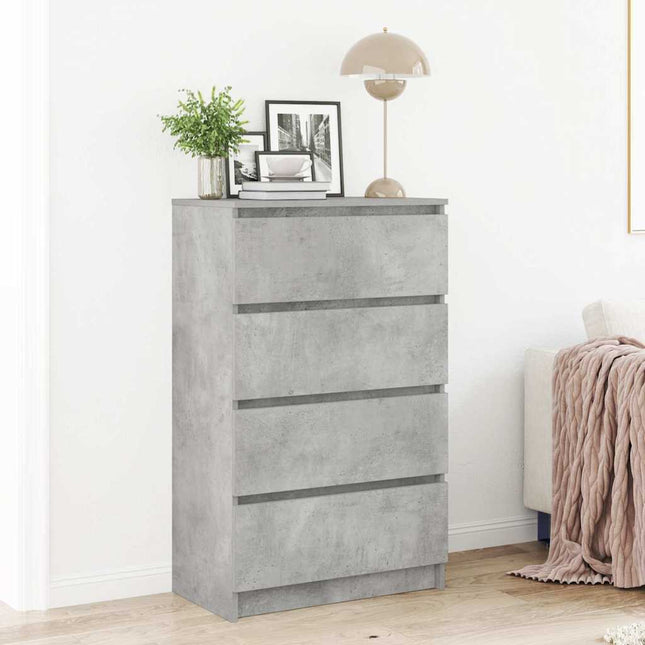 skænk 60x35x98,5 cm konstrueret træ betongrå