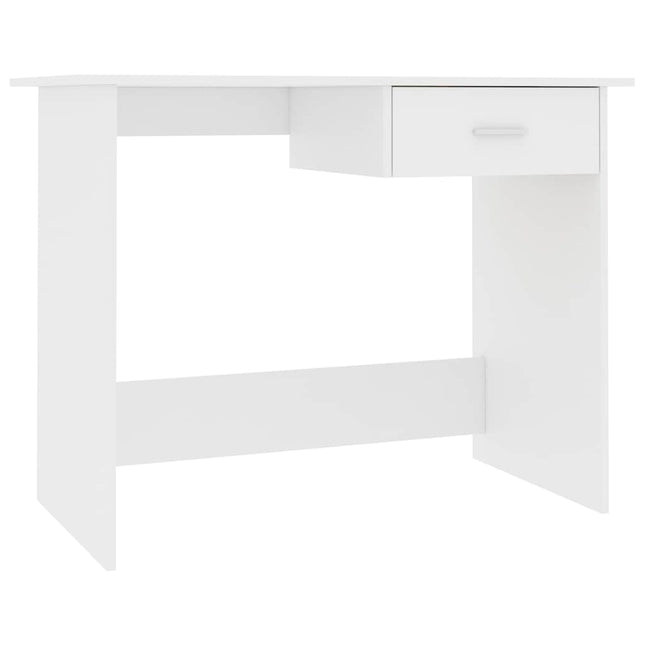 skrivebord 100x50x76 cm konstrueret træ hvid